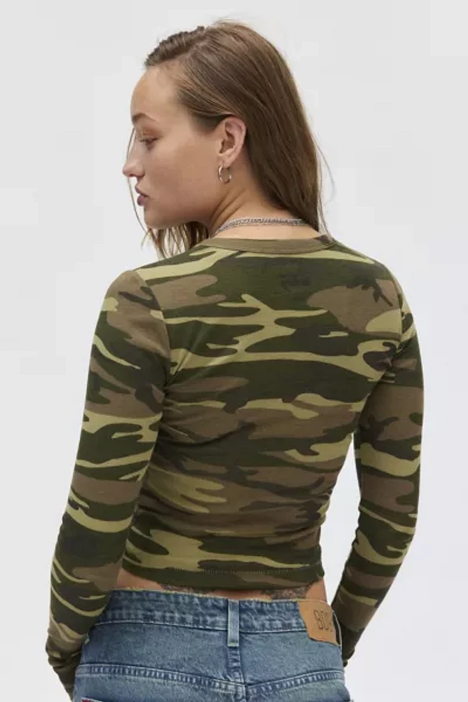 BDG Too Perfect Ribbed Long Sleeve Tee