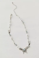 Butterfly Mixed Pearl Necklace