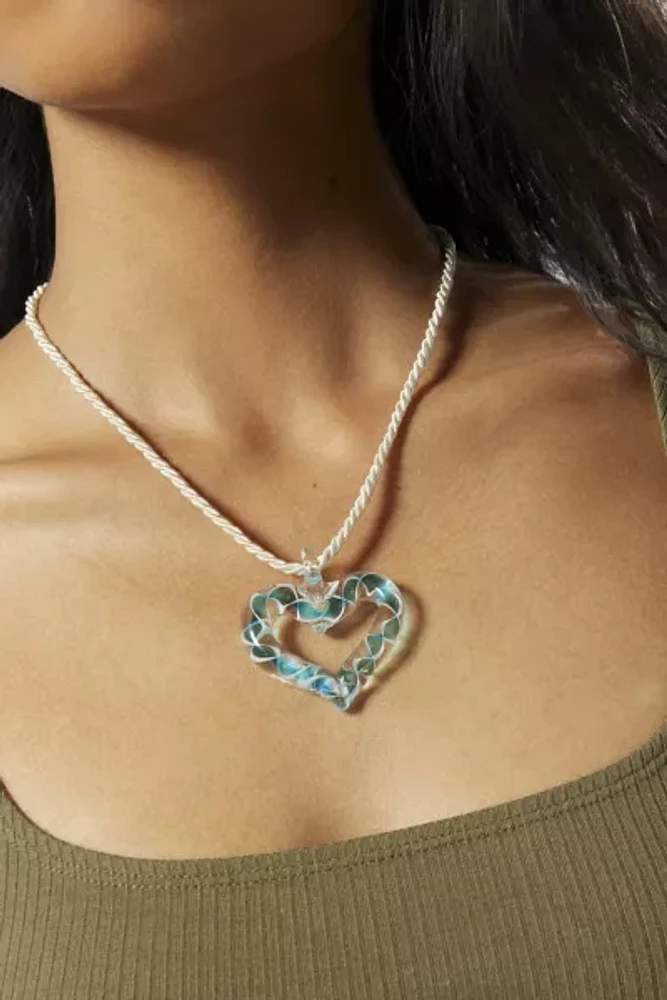 Oceana Glass Heart Necklace