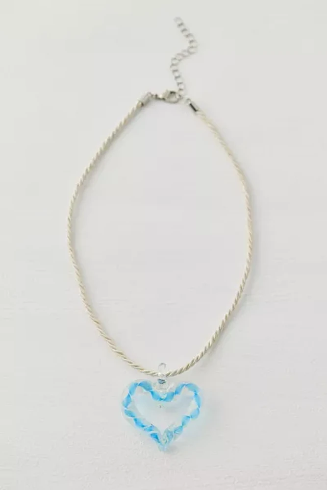 Oceana Glass Heart Necklace
