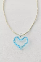 Oceana Glass Heart Necklace