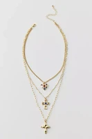 Bella Cross Layered Necklace