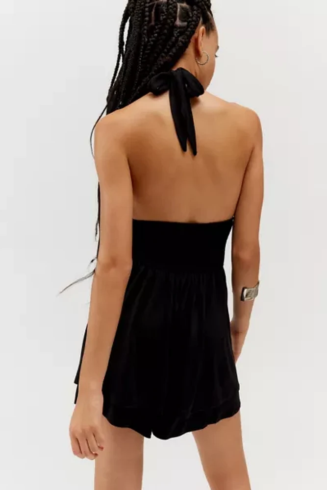 UO Arielle Knit Halter Romper