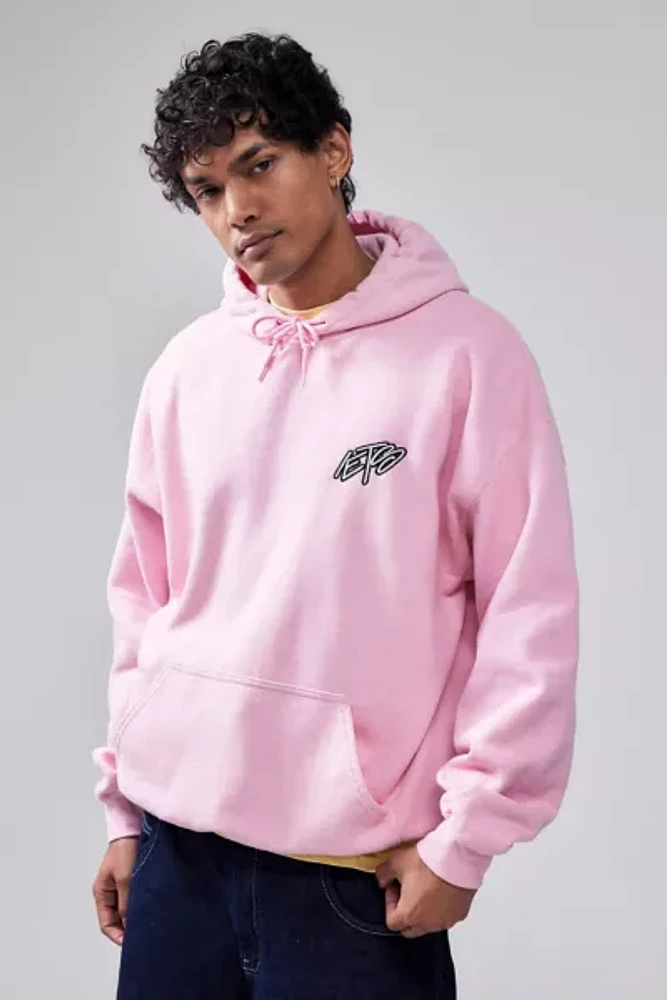 iets frans... Pink Scribble Hoodie Sweatshirt