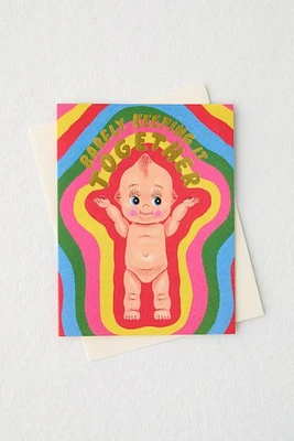 Red Cap Cards Baby Doll Greeting Card