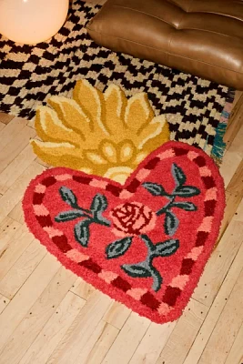 Heart Tufted Shag Rug