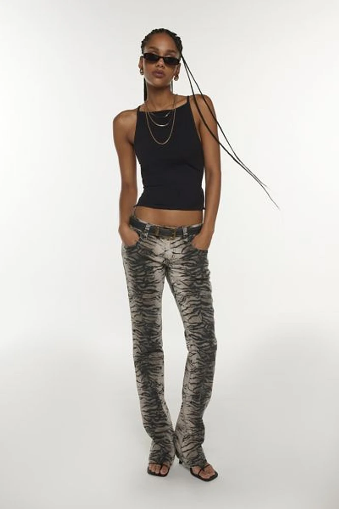 Jaded London Leona Tiger Bootcut Jean