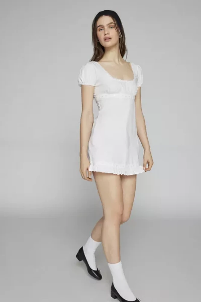 Motel Bella Puff Sleeve Mini Dress