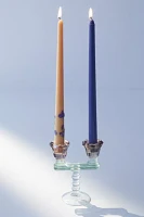 Glass Double Taper Candle Holder