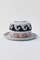 Wave Motif Bucket Hat