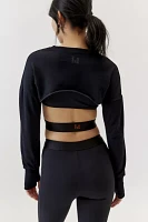 State Of Mind Active Cleo Shrug Cropped Top