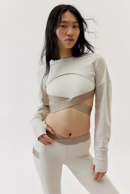 State Of Mind Active Cleo Shrug Cropped Top