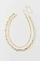 Essential Paperclip Chain Layering Necklace Set