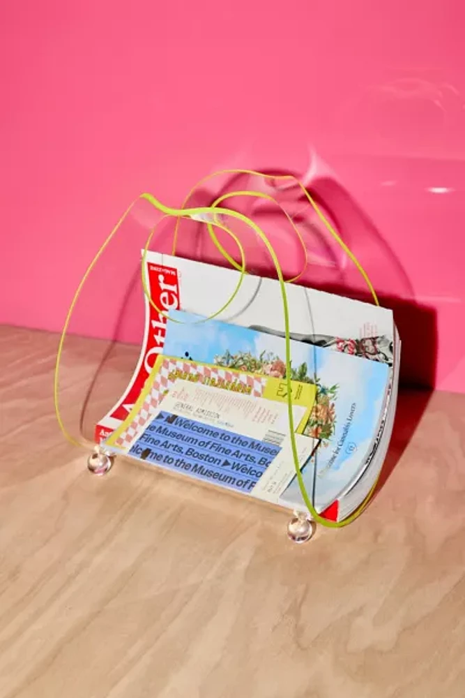 Acrylic Magazine Storage Stand