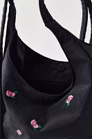 BAGGU UO Exclusive Rose Embroidery Small Nylon Sling Bag