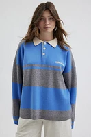 iets frans… Striped Knit Rugby Sweater