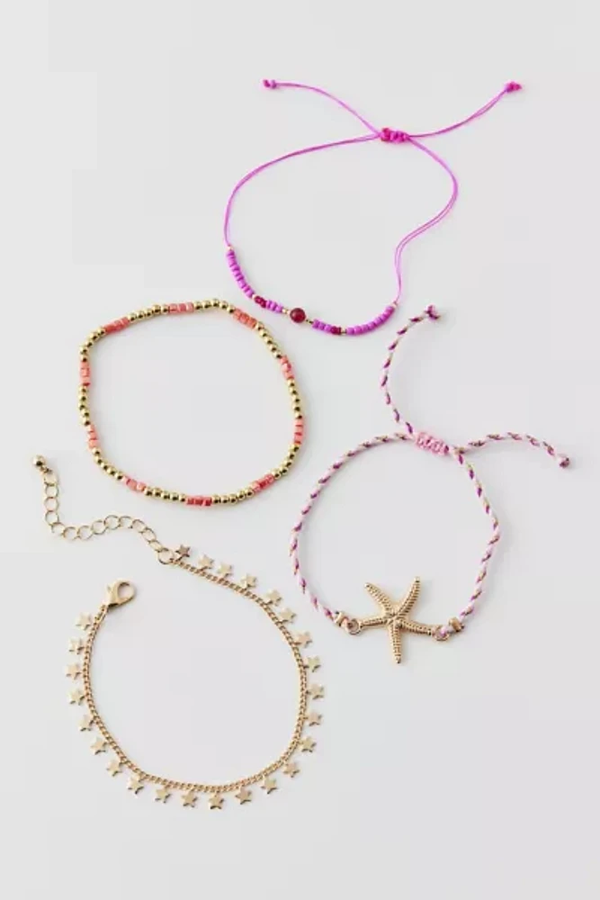 Starfish Beaded Bracelet Set