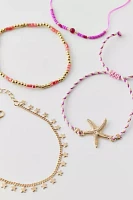 Starfish Beaded Bracelet Set