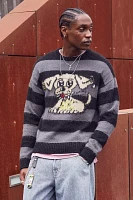 UO You Suck Dog Stripe Knit Sweater