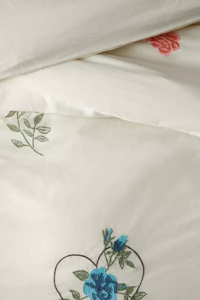 Flower Cards Duvet Cover