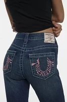 True Religion Becca Embroidered Pocket Bootcut Jean