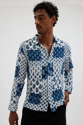 Raga Man Verdant Long Sleeve Button-Down Shirt