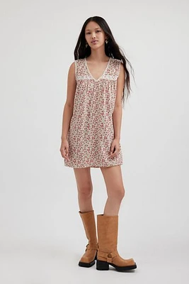 Motel Jalina Floral Babydoll Mini Dress