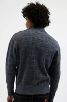 ICEBERG Zip Mock Neck Cardigan