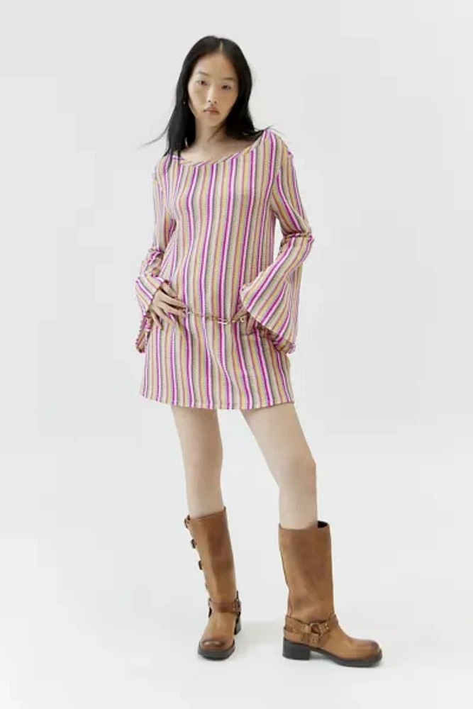 Urban Renewal Remnants Rainbow Knit Mini Dress