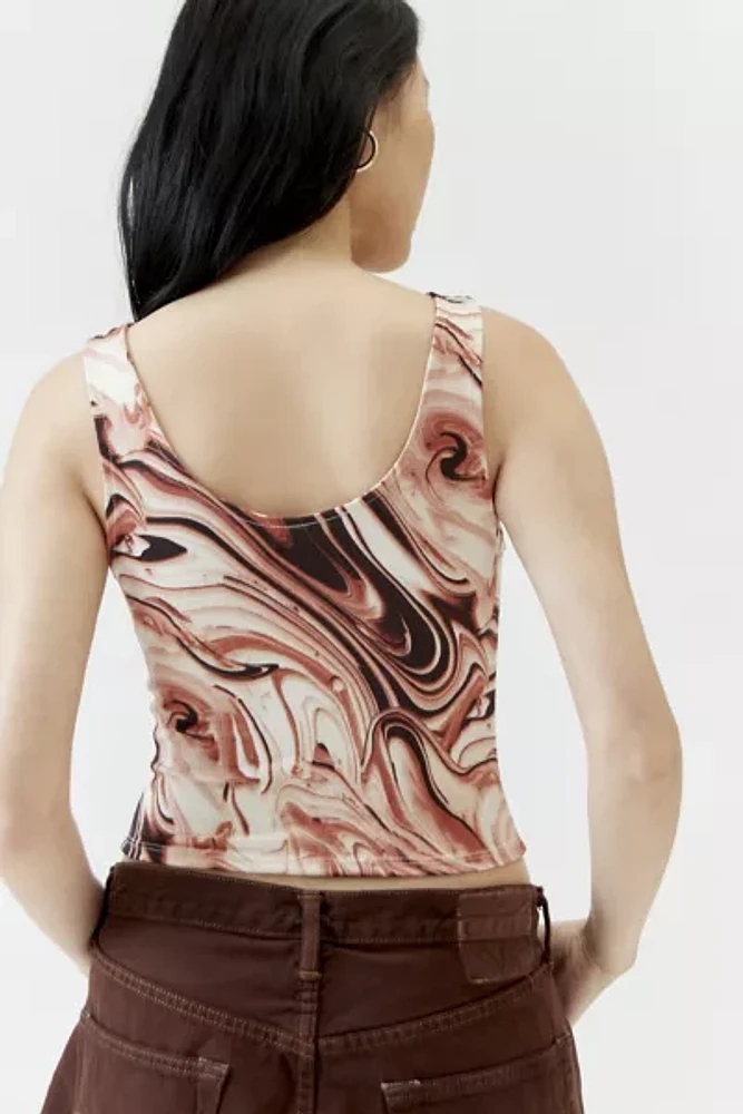 Urban Renewal Remnants Swirl Print Cropped Tank Top