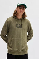 CAT Heritage Embroidered Logo Washed Hoodie Sweatshirt