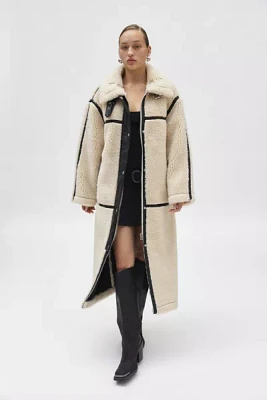 BDG Ariana Piled Fleece Overcoat