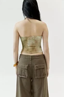 Urban Renewal Remnants Ruched Textured Tube Top