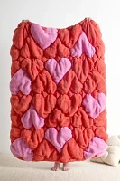 Heart Cloud Fleece Throw Blanket