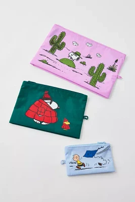 BAGGU X Peanuts Go Pouch Set