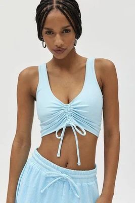 Beach Riot Tyra Ruched Crop Top