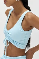 Beach Riot Tyra Ruched Crop Top