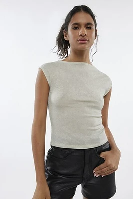 Motel Nova Boatneck Short Sleeve Top