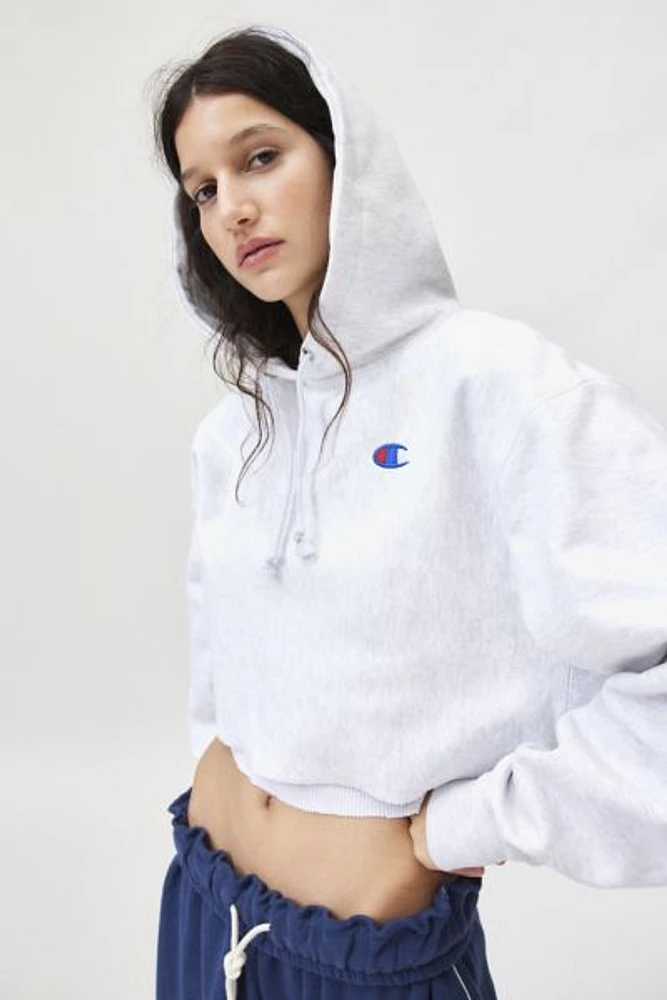 Champion Reverse Weave Cropped Hoodie Sweatshirt