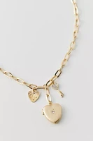 Delia Heart Locket Necklace