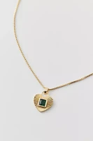 Athena Heart Charm Necklace