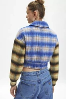 Kimchi Blue Stevie Patchwork Plaid Bomber Jacket