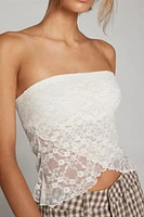 Urban Renewal Remnants Crossover Lace Tube Top