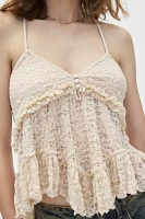 Kimchi Blue Rossie Lace Babydoll Tank Top