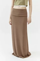 Urban Renewal Remnants Foldover Maxi Skirt