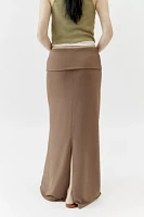 Urban Renewal Remnants Foldover Maxi Skirt