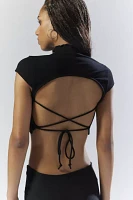 Silence + Noise Victoria Open Back Cropped Top