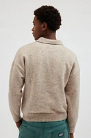 Loom Recycled Knit Polo Sweater