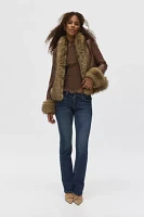 Silence + Noise Brianna Faux Fur Trim Jacket