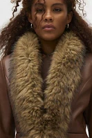 Silence + Noise Brianna Faux Fur Trim Jacket